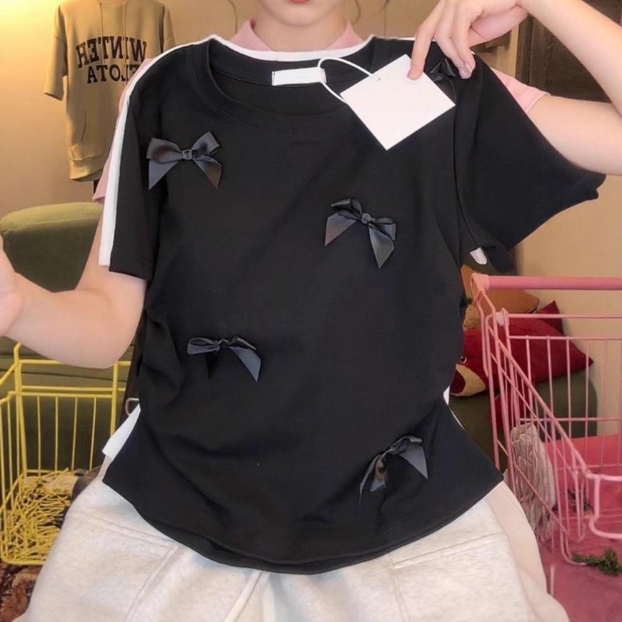 Japanese Pink Short Sleeve Sweet & Spicy College Style Slim Top