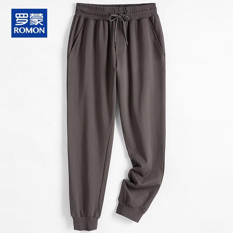 ROMON Men s Cotton Blend Casual Straight-Leg Pants M