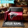 1PC Custom Name Blanket Atlanta-Falcons Rise Up Flannel blankets Patterns Throw Blanket All-Season Soft Gift for Couch, Bed, Camping, Birthday gifts