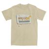 Cinta de Cassette de los 80 Lápiz Retro de los 80 Camiseta para Hombre Algodón Puro Camiseta Vintage Cuello Redondo Camisetas Manga Corta Ropa Talla Grande