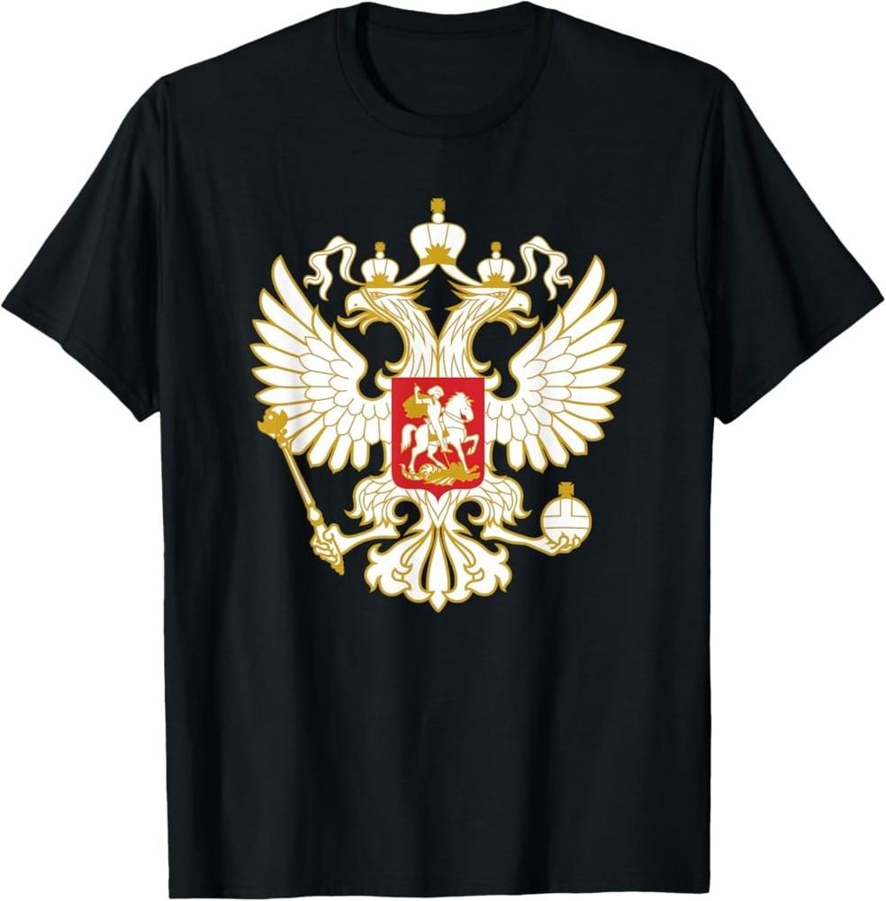 

Russian Eagle Coat of Arms Russia Russian Flag TShirt Unisex T-Shirt XXXL