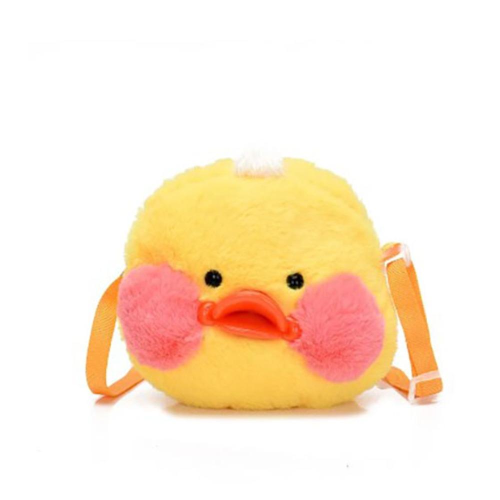 

Мягкая игрушка-утка для детей, сумка через плечо, легко моется, подарочная детская игрушка, сумка жёлтый