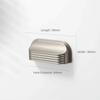 Zinc Alloy Material Drawer Pulls Curved Edges Design Drawer Handles  Kitchen Cabinets