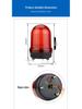 LED Rotating Alarm Light with Sound, Mechanical Equipment Warning, 220V/24V/12V, Outdoor Use