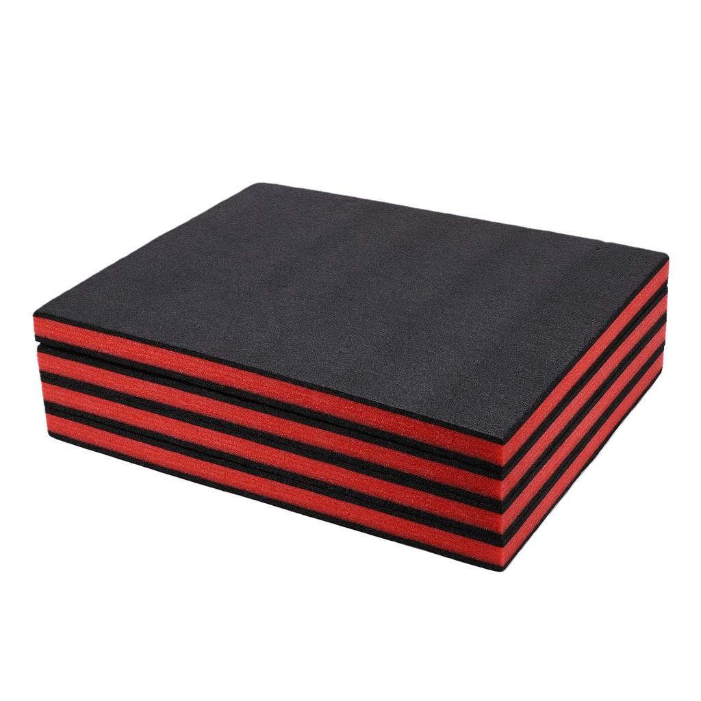4pcs Tool Box Foam Inserts 19.69x15.75x1.38in Cuttable Toolbox Polyethylene Foam Sheet for Toolbox Hard Case Toolbox Drawer