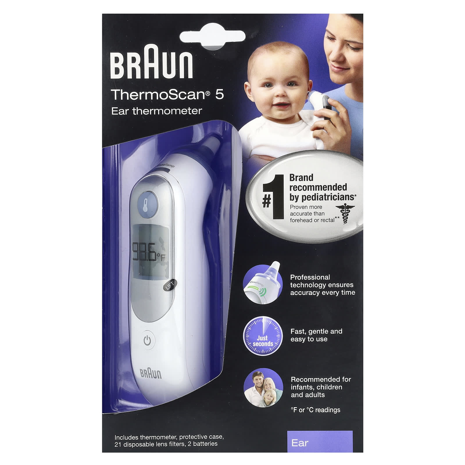 

Thermoscan 5, Ушной термометр, 25 штук