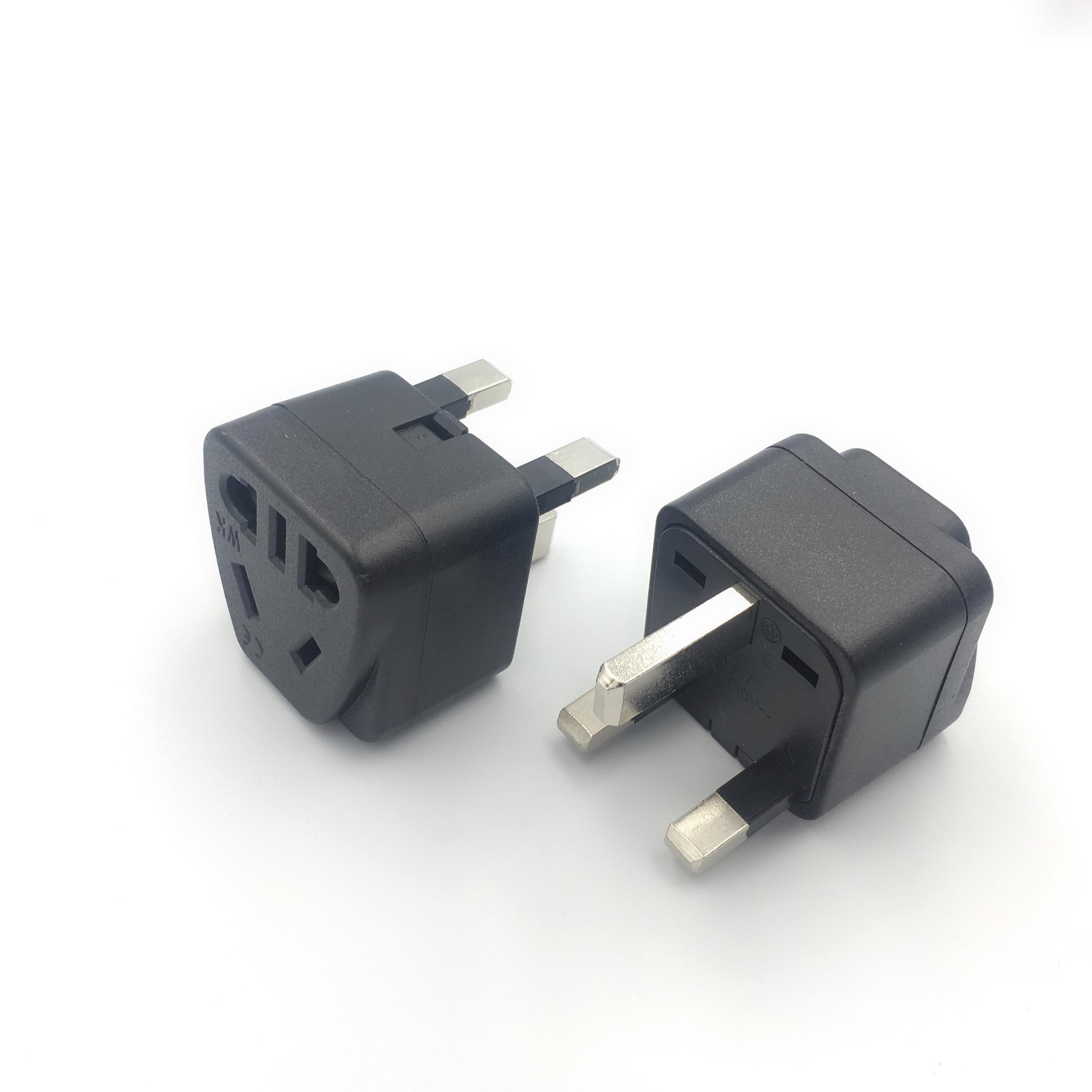 

Адаптер-перехідник для вилки США АВСТРАЛІЇ ЄС КИТАЮ на вилку Великобританії Розетка Електрична Британська Ірландська Кіпр Мальта Малайзія Сінгапур Адаптер для подорожей US Plug