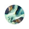 Round Absorbent Ceramic Stone Coasters Set with Cork Base Marble Coasters for Table Housewarming Gift for Home Decoration
