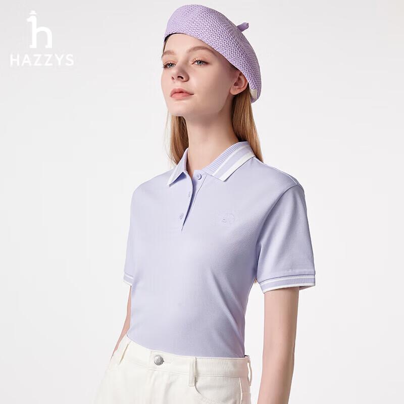 HAZZYS Women's Summer 2025 PHIZ Colorblock Polo Shirt