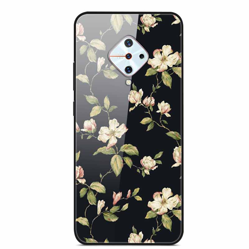Tempered Glass Case For Vivo V17 Case Russia Glass Back Cover Soft Bumper For Vivo V17 Phone Cases V 17 Funda Y9s S1 Pro Coque
