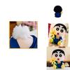 Adorable Blue And Gray Crayon Shin-chan Plush Toy Doll Soft Cushion For Kids