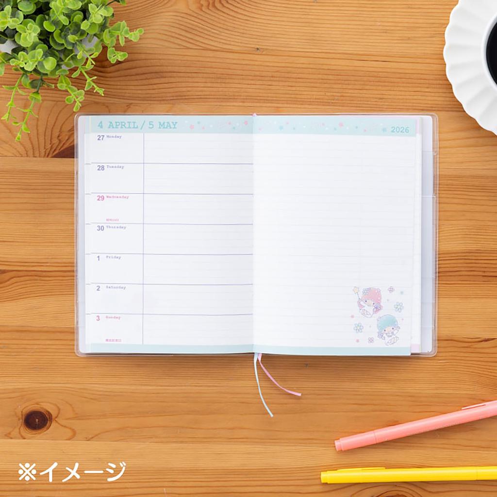 Sanrio B6 Diary (Horizontal Ruled) 2026 Little Twin Stars Kiki Lala October Start Planner Schedule Planner Diary 623261
