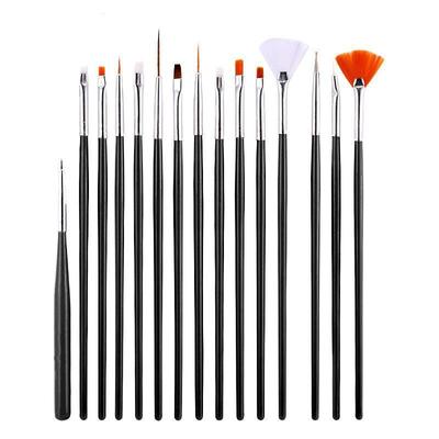 15Pcs Nagel Pinsel Gel Pinsel Für Maniküre Acryl UV Gel Verlängerung Stift Nagellack Malerei Zeichnung Pinsel Liner Nagel pinsel