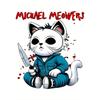 European sizes Women's Cute Scary Cat Print T-Shirt - Compatible for Devices - Casual Short Sleeve Round Neck Summer Top with Kitten Lettering