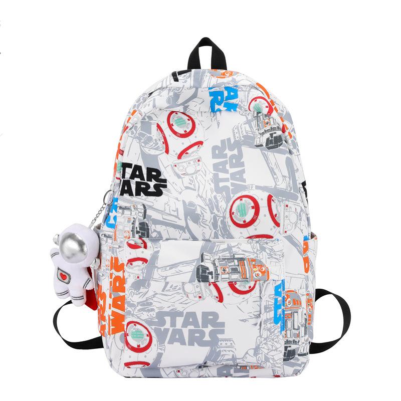 Schoolbag Large Capacity Portable Casual Backpack Trend Graffiti Fashion Premium Backpack Lightweight Middle and High School Student School Bag