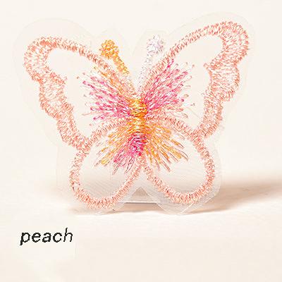 5CM Width 100Pieces/Pack Colorful Embroidery Butterfly DIY Garment Wedding Dress Hair Accessories Sewing Material for Hairgrips