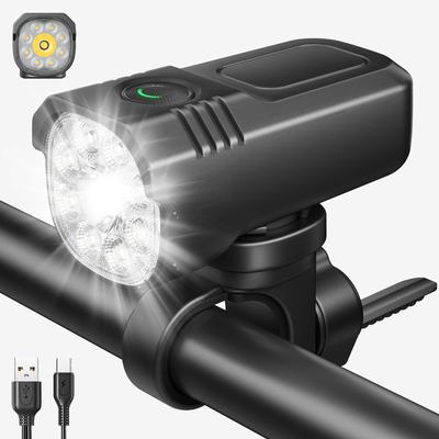 Of Aviation Bicycle Strongest 1500 High Large 8 Dimming LED Headlight for USB Fall Prevention Small Folding Bike Raito Bicycle Light Amazon [Made