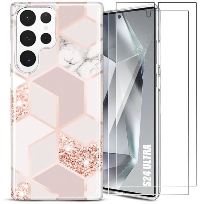 Coque - BOOLING - pour Samsung Galaxy S24 Ultra - TPU Résistant - Slim et Élégant - 2 Verres Trempés Offerts