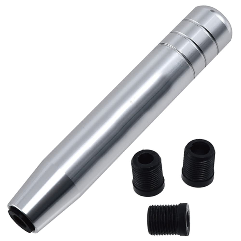 morytrade Shift Knob MT Shift Truck, Light Tiger, Light Truck, Aluminum, General Purpose, 7.1 inches (18 cm), Long (Silver)