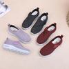 Shoes women's spring new large size light elderly comfortable breathable light women's one-pedal casual mother shoes
