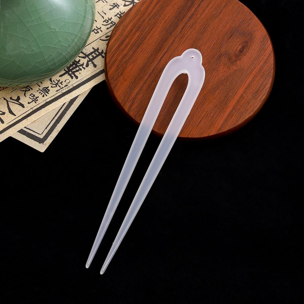 Ancient Wind Hairpin New Chinese Senior Sense of The U-shape Hairpin Wholesale New Simple Hundred and Versatile Coiled Hair Hanfu Accessories Hairpin