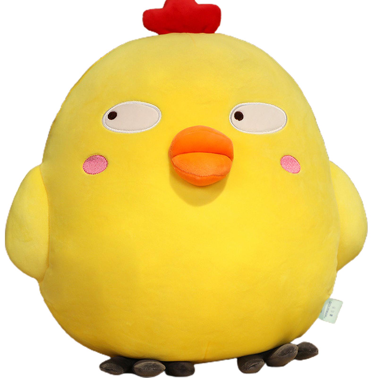 

Adorable Yellow Chicken Stuffed Plush Doll Soft Plush Toy Sofa Car Decorative Ornament Birthday Gift Squint