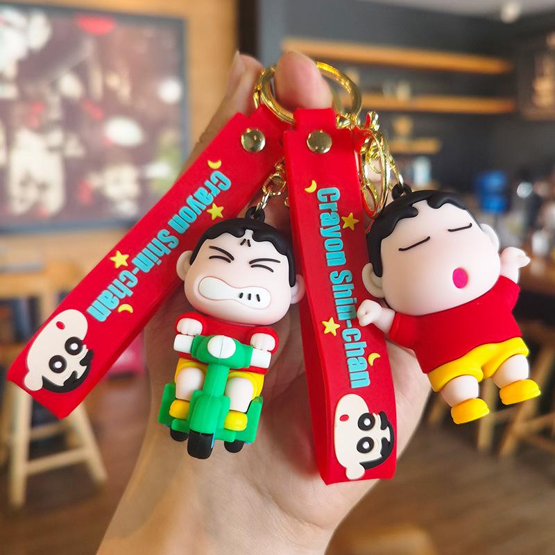 New Crayon Shinchan Keychain Cartoon Japanese Anime Cute Couple's Bag Car Keychain Accessory Cute Personalized Gifts Y2k Fashion