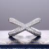 Classic X-Set Zircon Women'S Ring, Birthday Party Gift Accessory