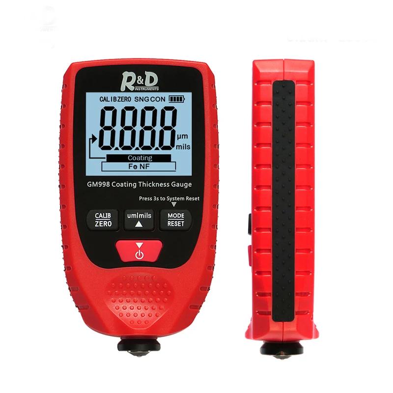 HEDAO GM998 Digital Coating Thickness Meter 0-1500 Um ABS Material Fe & NFe Car Paint Coating Thickness Gauge 0-1500