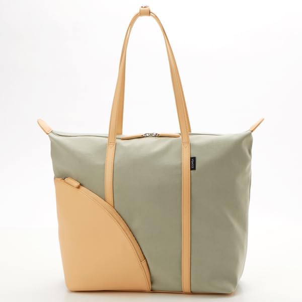 Tote Bag Nylon Tote M Size Beige [Isaac] Cotton-Like Women's (21)
