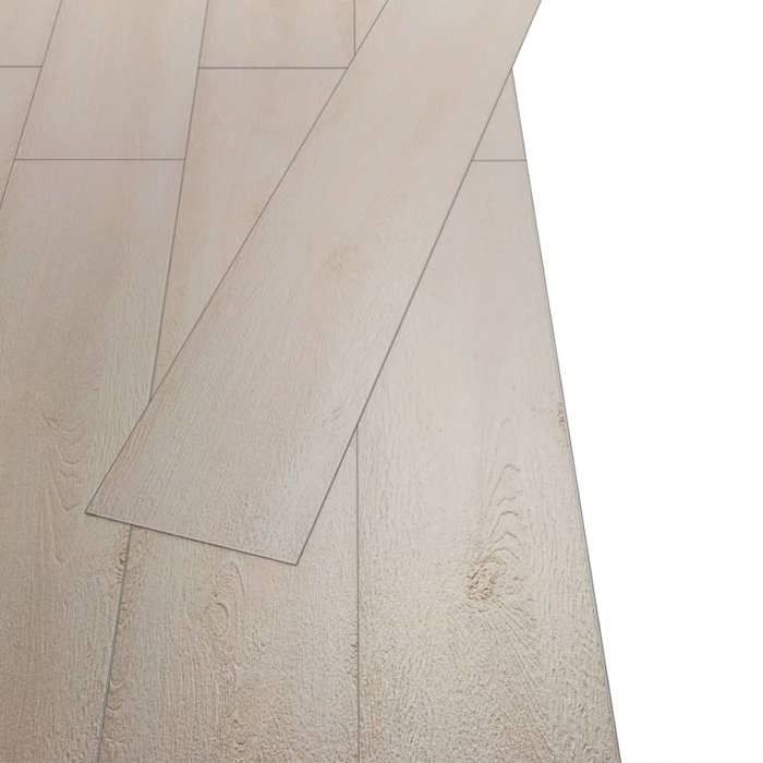 VidaXL Planche de Plancher Planche de Sol Cuisine Salle de Bain Chambre à Coucher PVC Non Auto-adhésif 5,26 m² 2 mm Chêne 245164