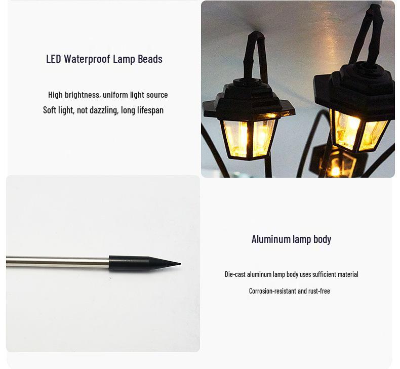 Solar Hexagonal Outdoor Lantern: Waterproof Yard & Garden Atmosphere Light