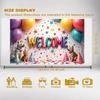 Backdrop Featuring Party Banner Decoration Backdrop Material Banner For Welcome Party Party Events