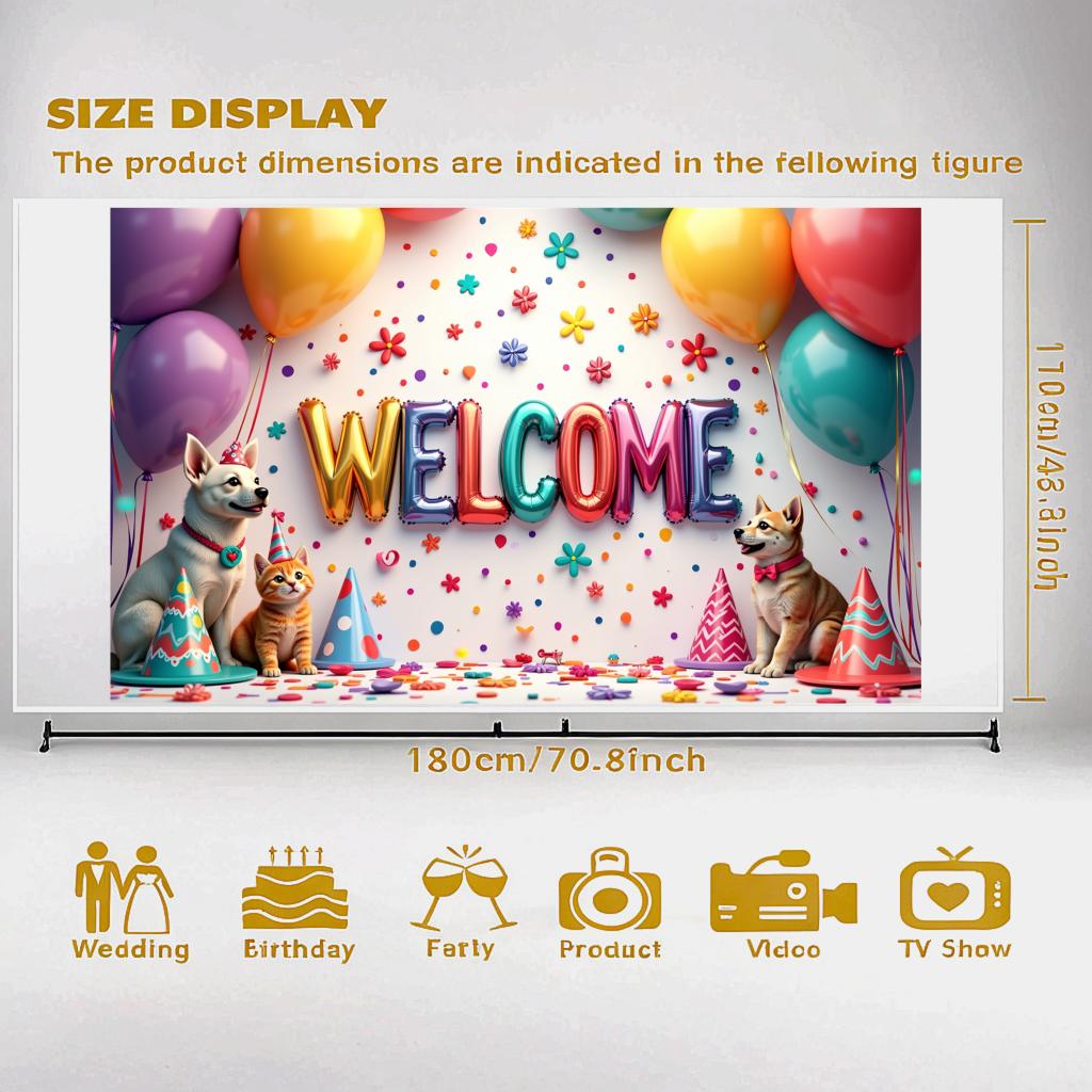 Backdrop Featuring Party Banner Decoration Backdrop Material Banner For Welcome Party Party Events