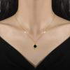 Double-Sided Shell Minimalist Furnace Real Gold Necklace Female Collarbone Chain Accessories