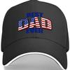 Best Dad Ever American Flag Baseball Cap Cotton Casual Adjustable Adult Hat