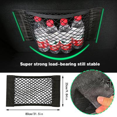 5 Size Car Seat Storage Bag Universal Car Seat Back Magic Sticker Organizer Extinguisher Mesh Net Bag for Auto Stowing Tidying