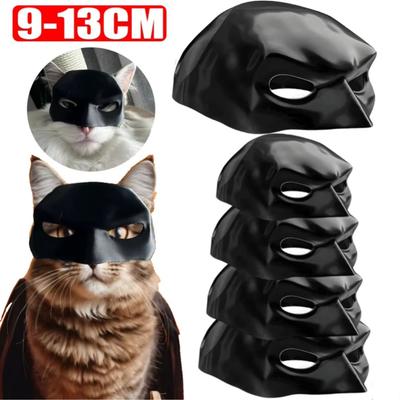 Bat Kat Avenger Masker Zwart Mat Vleermuismasker Superheld Huisdier Speelgoed Kat Vleermuis Huisdier Mannenmasker voor Kat en Honden Spookachtige Make-up Feest Speelgoed