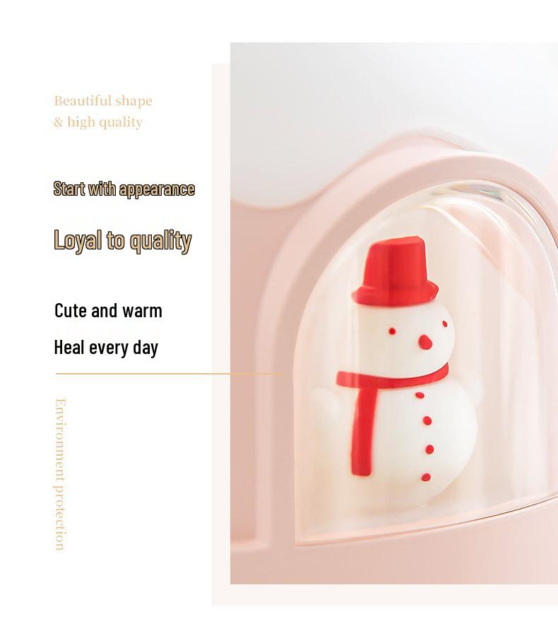 Igloo USB Mini Humidifier & Night Light - Cute Desktop Air Atomizer & Atmosphere Light