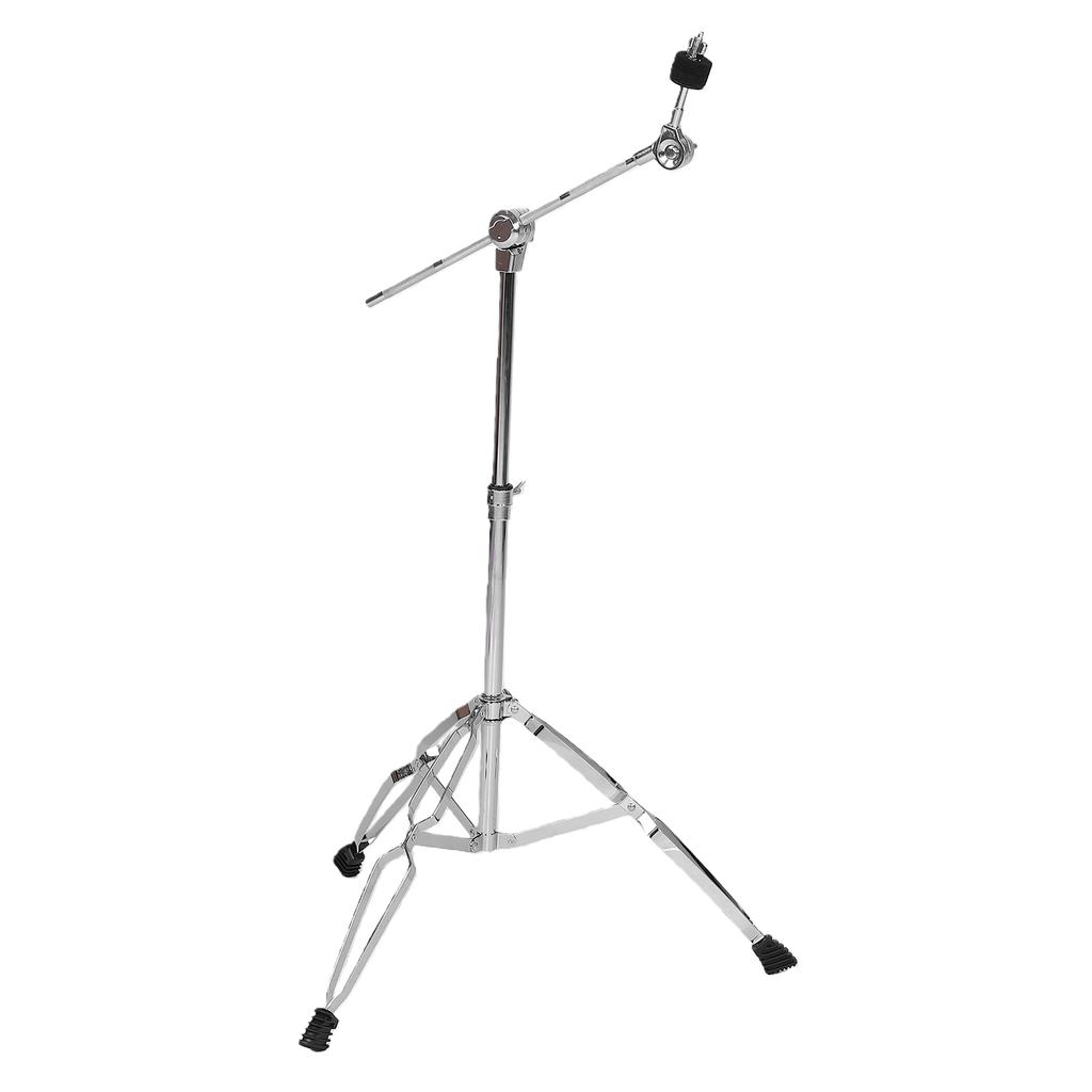 Straight and Boom Cymbal Stand Height and Angle Adjustable 22mm Tube Drum Cymbal Holder with Non Slip Base for Crash