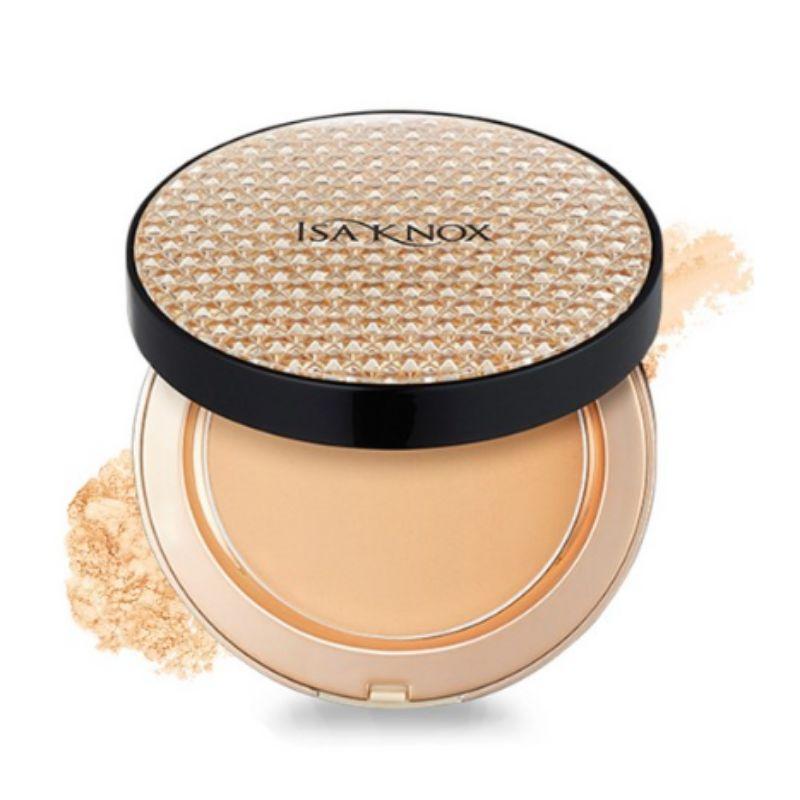ISA KNOX Cover Supreme Rich Essence Two Way Pact 10g Korean Powder Foundation Smooth Coverage Makeup No.21 Light Beige