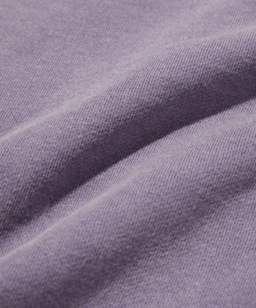 Suade Cropped Washed Hood Zip Up [Purple]