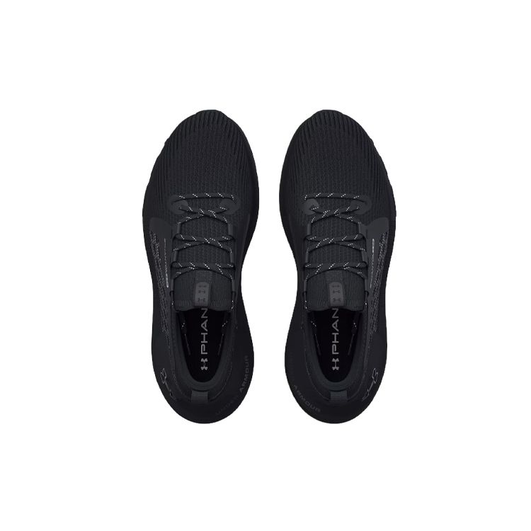 Under Armour HOVR Phantom 3 SE Odblaskowe Czarne Metaliczne Srebrne Sneakersy Unisex 3027154-001
