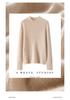 2024 Women's Slim-Fit Ribbed Knit Half-High Collar Pullover - Flattering Cashmere Base Layer Top