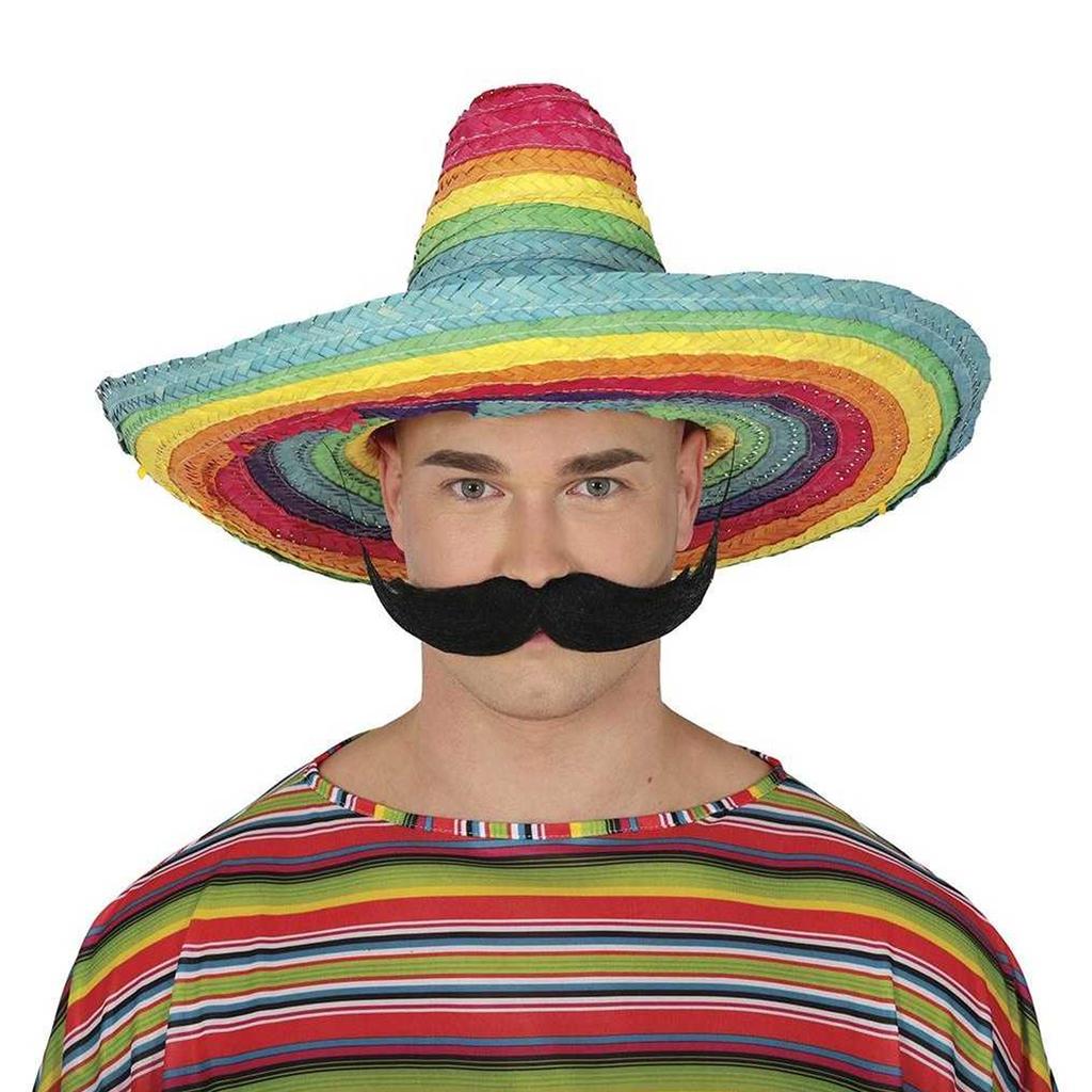 Fiestas Guirca Sombrero de Paja Mexicano Unisex para Adulto