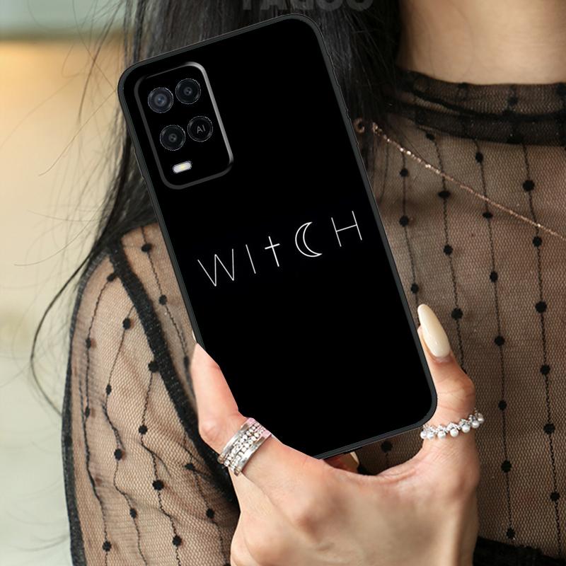 Halloween Moon Witch Horror Case For Oppo A5 Pro A15 A17 A57 A77 A18 A38 A58 A78 A98 A94 A74 A54 A40 A60 A80 A96 A76 A16