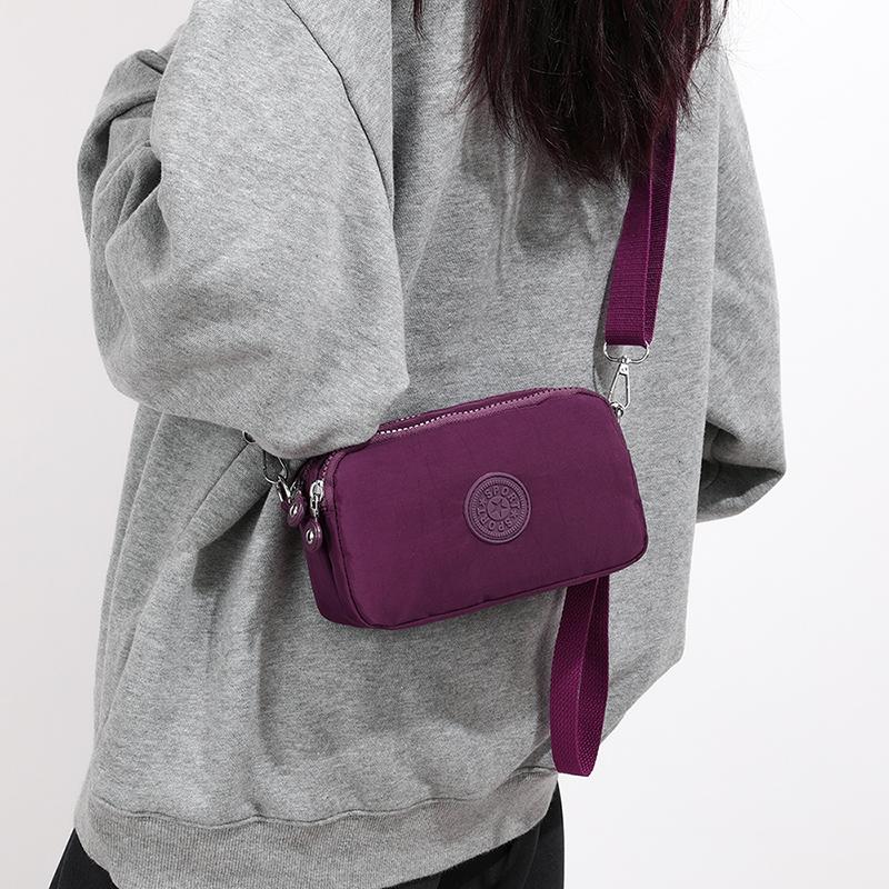 Fashion Portable Women Makeup Bag Coin Purse Three Zipped  Wallet Big Capacity Phone Pouch