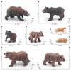 High-quality Pvc Static Brown Bear Growth Cycle Model Perfect For Animal Lovers Collectors Display