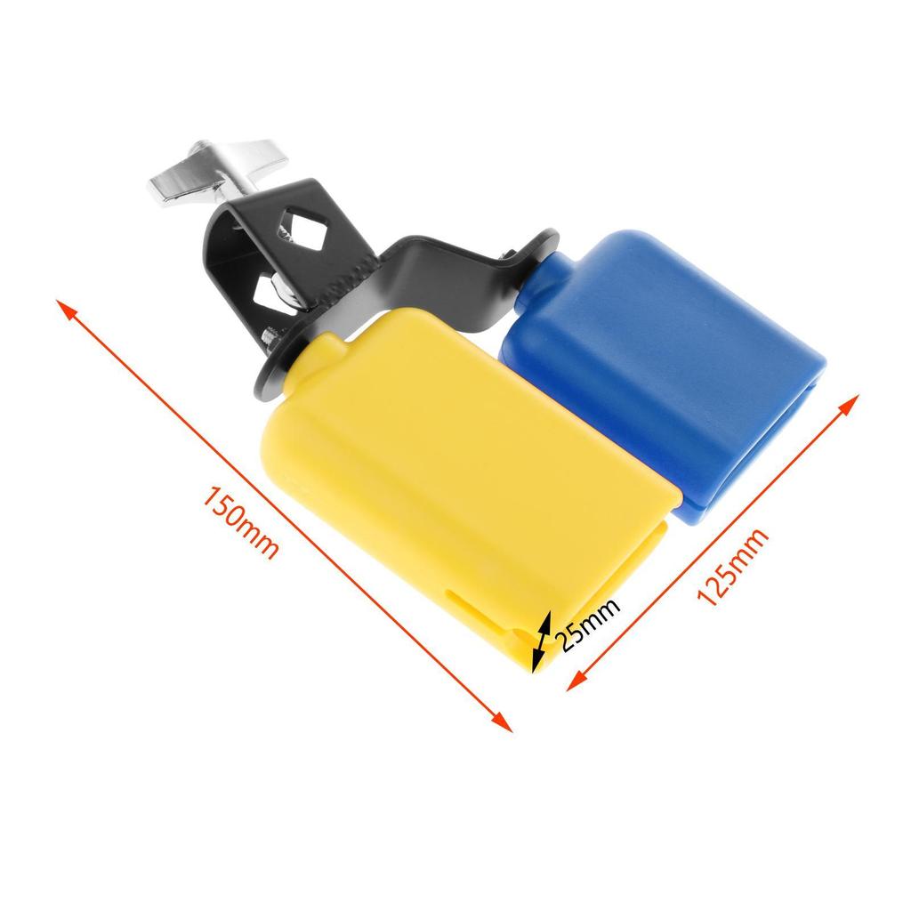 Sound Knocker Drum Part Musical Instrument Cowbell Double Mounted Accessories