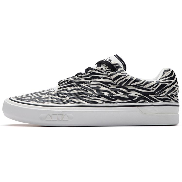 

New Anta Ao Li MD Zebra Print Abrasion Resistant Slip Resistant Coverage Low Top Skateboard Shoes Men s White Black 112238013-3 40